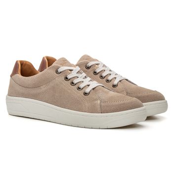 Sapatênis Feminino Vannees Areia/Confort Taupe Samello - SAMELLO