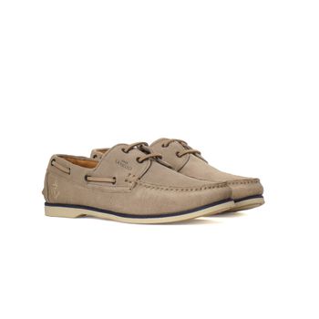 Deckshoes Masculino Phoenix Camurça Khaky Foxton Samello - SAMELLO
