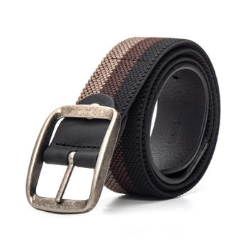 Cinto Dupla Face Masculino Elástico Soleta Rocket Preto Samello - SAMELLO
