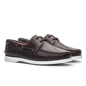 Deckshoes Masculino Lilo Naturalle Café Samello - SAMELLO