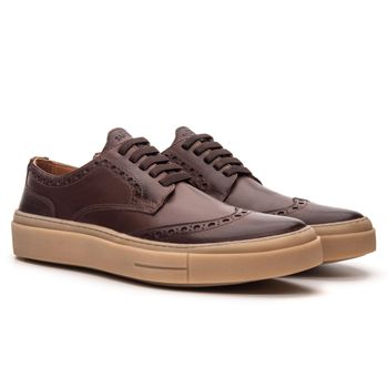 Sapatênis Masculino Donato Semi Acabado Mahogany Samello - SAMELLO