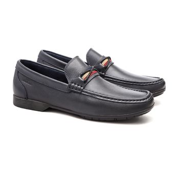 Mocassim Loafer Masculino Compass Marinho Samello - SAMELLO