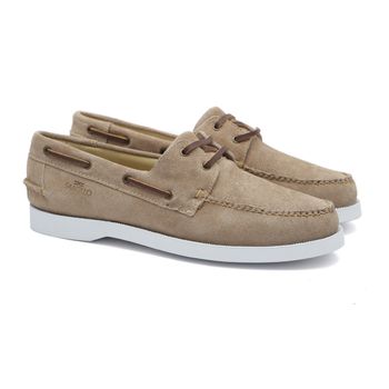 Deckshoes Feminino Veleiro Camurça Marfim Samello - SAMELLO