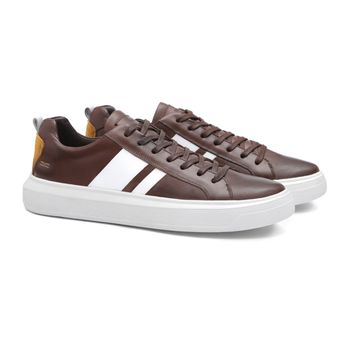 Tênis Casual Masculino Troy Chi Brown Samello - SAMELLO