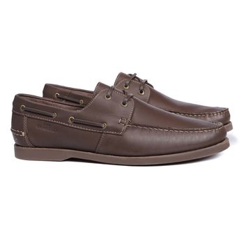 Deckshoes Masculino Lace Café - 44 Ao 48 - Samello - SAMELLO