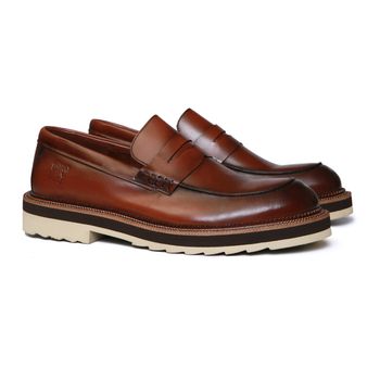 Sapato Casual Fiera Masculino Naturalle Whisky Samello - SAMELLO