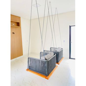 Balanço Meliá em corda náutica - SANTAMARIA DESIGN E MOVELARIA