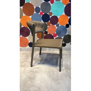 Cadeira Duna em tricô náutico - SANTAMARIA DESIGN E MOVELARIA
