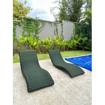 Espreguiçadeira Duna em tricô náutico - SANTAMARIA DESIGN E MOVELARIA