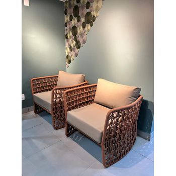Poltrona Colomba em corda náutica - SANTAMARIA DESIGN E MOVELARIA