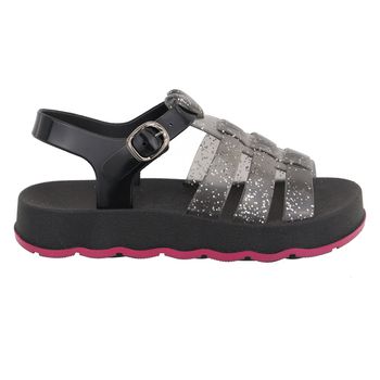 Sandália Papete Menia Lulu Preta - Sarah Machado Shoes