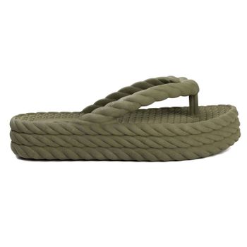 Papete Chinelo Nuvem Jéssica Verde - Sarah Machado Shoes