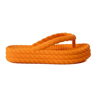 Papete Chinelo Nuvem Jéssica Laranja - Sarah Machado Shoes