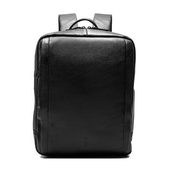 Mochila Porta Notebook Masculina Em Couro Preto - ... - SERGIO`S