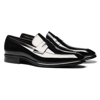 Sapato Penny Loafer Masculino Social Em Couro Pret... - SERGIO`S