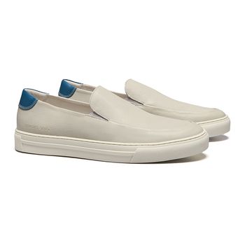 SAPATO MOCASSIM MASCULINO CASUAL EM COURO BRANCO ... - SERGIO`S