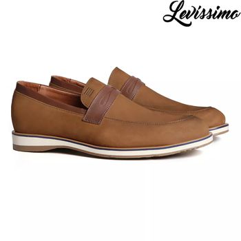 SAPATO LOAFER MASCULINO CASUAL EM COURO MARROM - ... - SERGIO`S