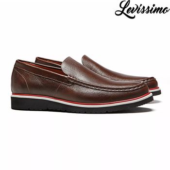 SAPATO MOCASSIM MASCULINO SOCIAL EM COURO MARROM -... - SERGIO`S