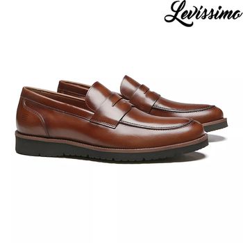 SAPATO LOAFER MASCULINO SOCIAL EM COURO MARROM - ... - SERGIO`S