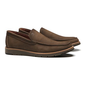 MOCASSIM MASCULINO CASUAL EM COURO MARROM - 0129 1... - SERGIO`S