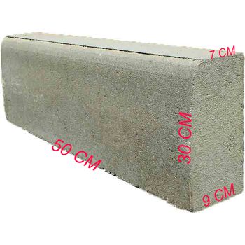 MEIO-FIO CONCRETO 06X10X30X0,50CM