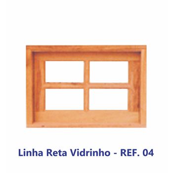 BÁSCULA RETA VIDRO EM ANGELIM PEDRA MACIÇA REF. 04