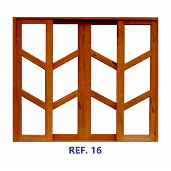 JANELA MADEIRA RETA VIDRO ESPINHA EM ANGELIM PEDRA MACIÇA 1,20MT REF. 16