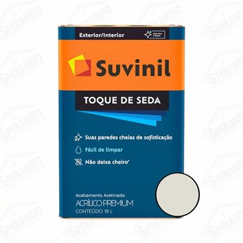 TINTA SUVINIL 18LT ACETINADO ACRILICA TOQUE SEDA GELO