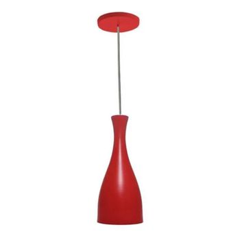 PENDENTE TD 1003 E-27 VERMELHO FOSCO TASCHIBRA