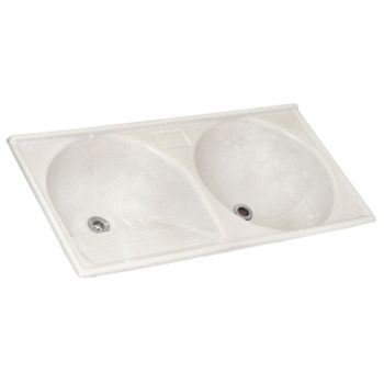 TANQUE MARMOFIBRA 1,20X0,60 BRANCO GELO DECORALITA 
