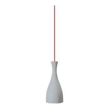 PENDENTE TD 1003 E-27 FOSCO CINZA TASCHIBRA