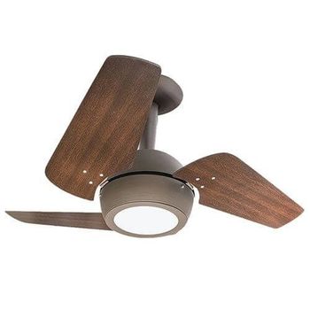VENTILADOR DE TETO VENTI-DELTA NEW DELTA 3 PALETAS LOFT LED 127V MARROM