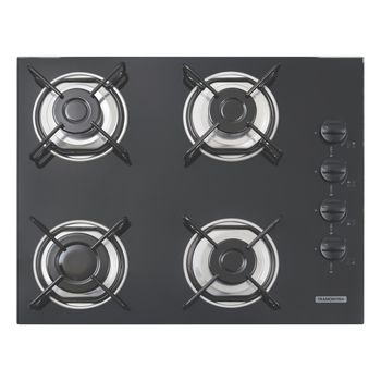 COOKTOP 4 BOCAS TRAMONTINA PRETO À GÁS GLP - 4GG 55