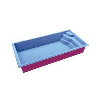 PISCINA DE FIBRA FLORIDA 7,00X3,50X1,40MT UP