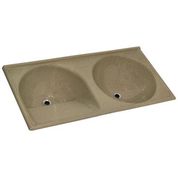 TANQUE MARMOFIBRA 1,40X0,60 MARROM IMPERIAL DECORALITA