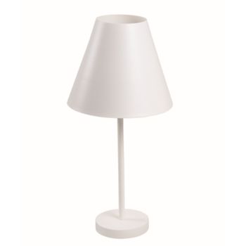 LUMINÁRIA MESA COLOR ALUMÍNIO 22CM E-27 BRANCO FOSCO BLUMENAU