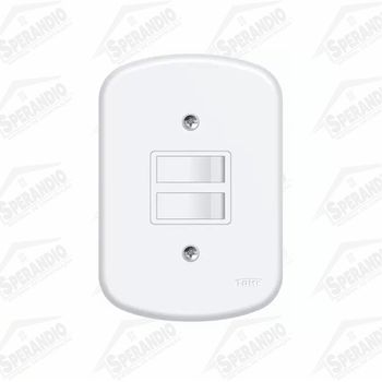 INTERRUPTOR 2 TECLAS SIMPLES FAME BLANC PLUS
