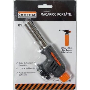 MAÇARICO PORTÁTIL AUTOMÁTICO COM CONTROLE MANUAL CHAMA STARFER