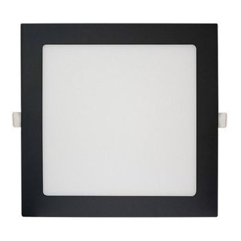 LUMINÁRIA LED PRETO QUADRADA EMBUTIR 24W 6500K 29,2CM BLUMENAU