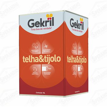 TINTA GEKRIL 18LT PARA TELHA