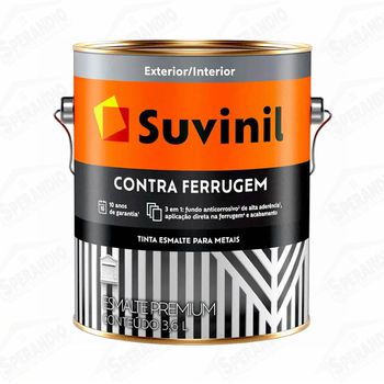 TINTA SUVINIL ESMALTE 3,6L CONTRA FERRUGEM 