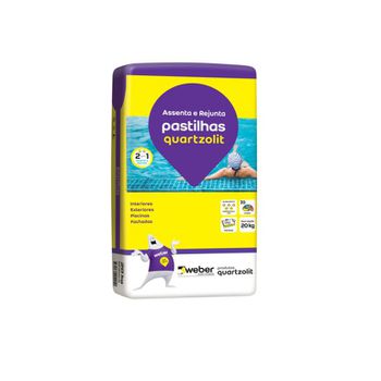 ARGAMASSA PARA PASTILHA DE VIDRO BRANCO 5KG QUARTZOLIT
