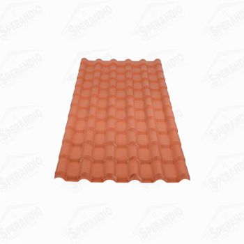 TELHA DE PVC PLAN TERRACOTA 2,42X0,88MT AFORT