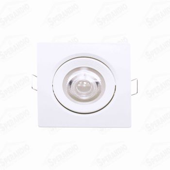 SPOT LED BRANCO EMBUTIR QUADRADO 12W 3000K KIAN 