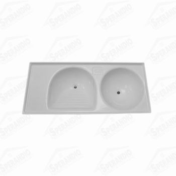 TANQUE DE FIBRA COM BANCADA 1,20X0,53 DURAFORT - CINZA