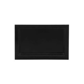 NICHO MÁRMORE SINTÉTICO DURAFORT FUNDO LISO PRETO
