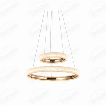 PENDENTE CRYSTAL 2 OURO 3000K REDONDO LUCLAIR
