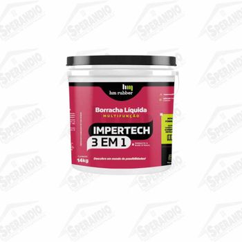 BORRACHA LIQUIDA IMPERTECH 3 EM 1 BRANCO 14KG HM RUBBER