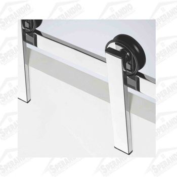 KIT P/PORTA CORRER EXT.TRILHO 2,00MT ROLD.3'' TUBO 40X10 POLIDO INOX - SCABELLO