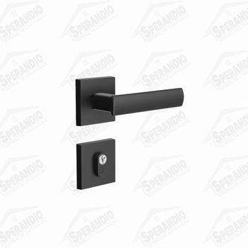 FECHADURA RES ROS QUADRADA EXTERNA CIL 55 PRETO FOSCO - 3F